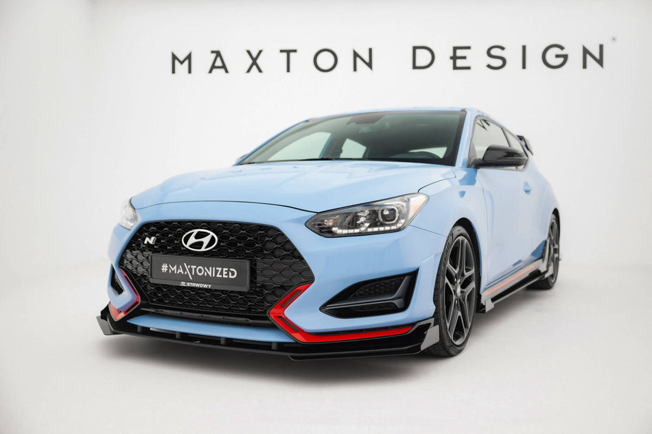 Street Pro Frontspoiler Lippe Flaps + Flaps Hyundai Veloster N MK2