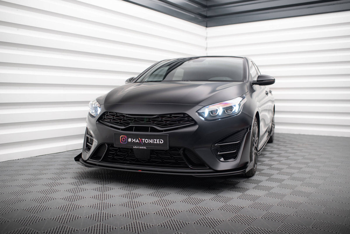 Street Pro Frontspoiler Lippe Flaps + Flaps Kia Proceed GT MK3 Facelift / Ceed GT / GT - Line MK1 Facelift