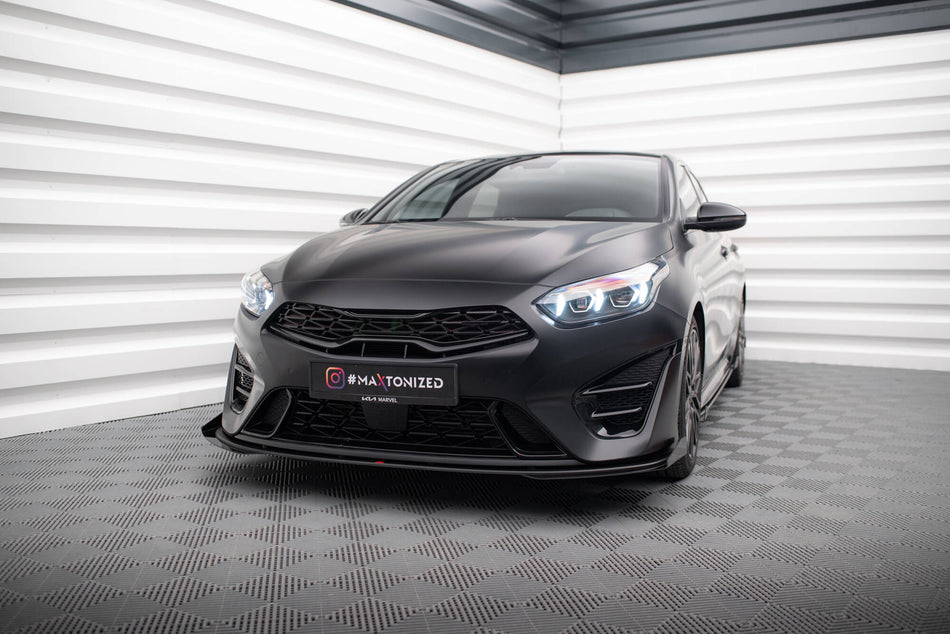 Street Pro Frontspoiler Lippe Flaps + Flaps Kia Proceed GT MK3 Facelift / Ceed GT / GT - Line MK1 Facelift