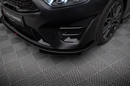 Street Pro Frontspoiler Lippe Flaps + Flaps Kia Proceed GT MK3 Facelift / Ceed GT / GT - Line MK1 Facelift