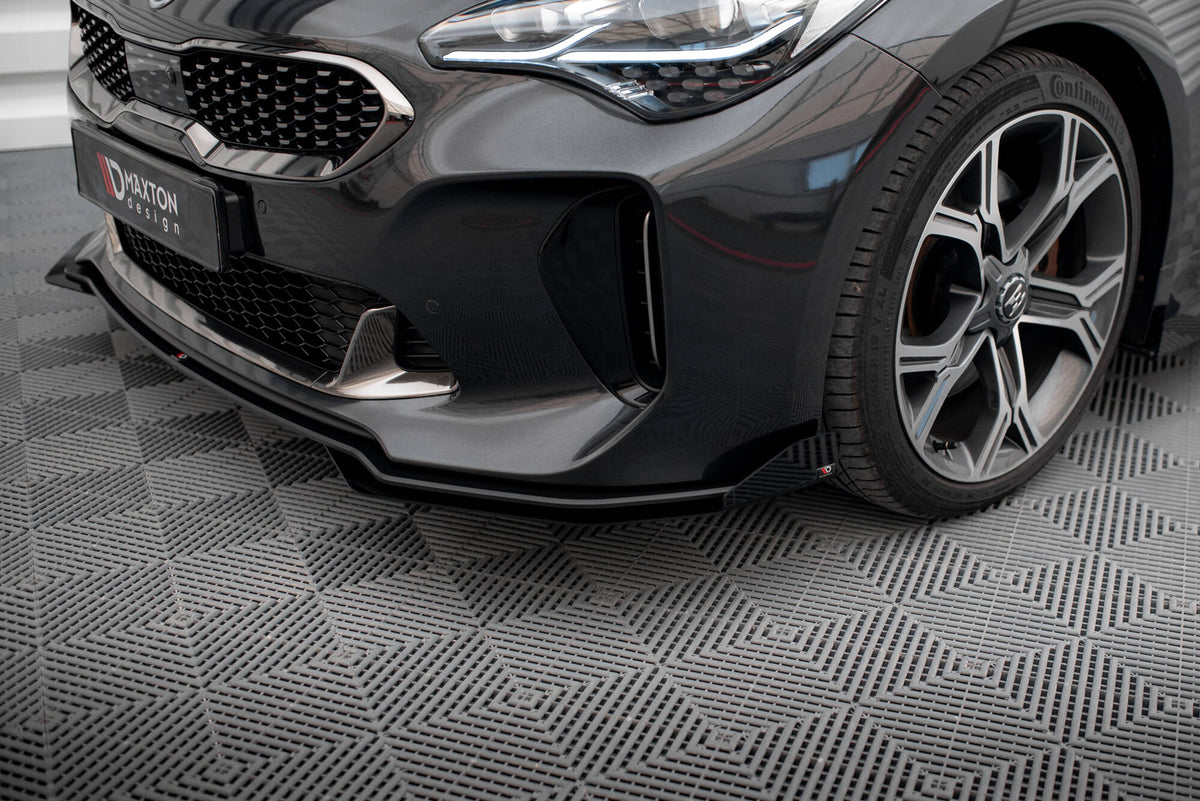 Street Pro Frontspoiler Lippe Flaps + Flaps Kia Stinger GT / GT-Line / Standard MK1