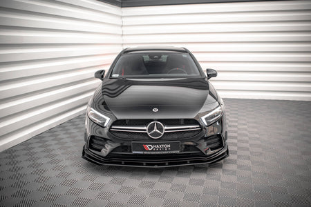 Street Pro Frontspoiler Lippe Flaps + Flaps Mercedes A35 AMG / AMG-Line Aero Pack W177