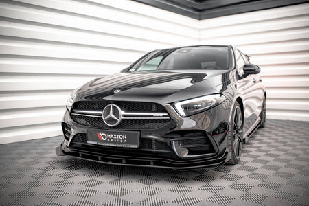 Street Pro Frontspoiler Lippe Flaps + Flaps Mercedes A35 AMG / AMG-Line Aero Pack W177