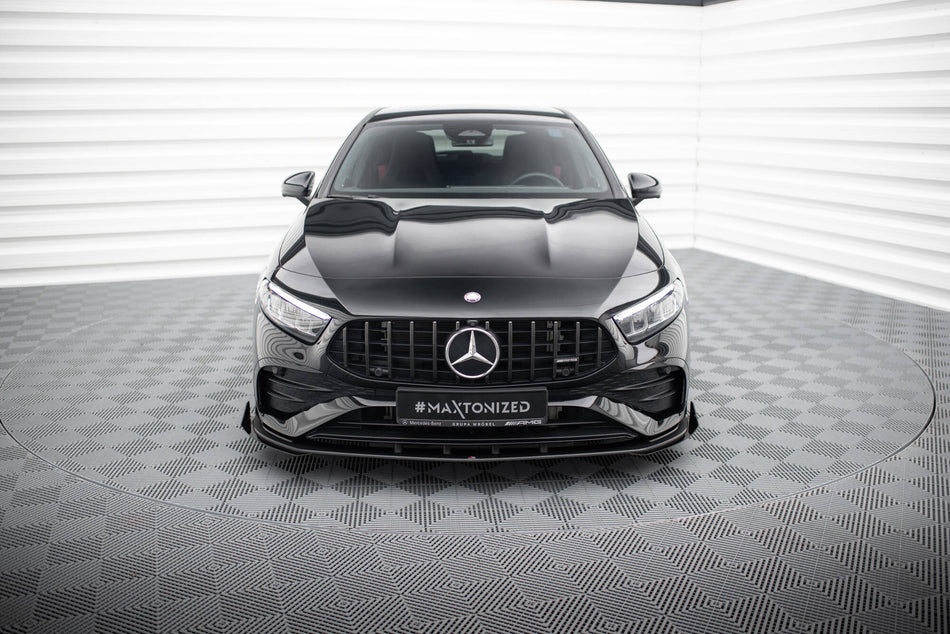 Street Pro Frontspoiler Lippe Flaps + Flaps Mercedes-AMG A35 W177 Facelift