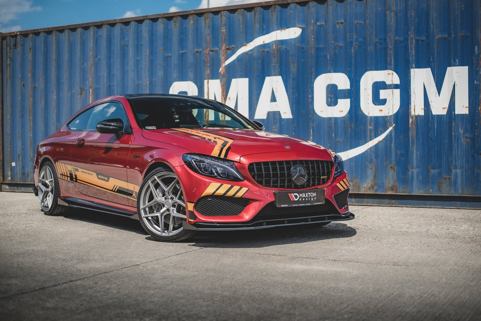 Street Pro Frontspoiler Lippe Flaps Mercedes-AMG C43 / AMG-Line Coupe C205