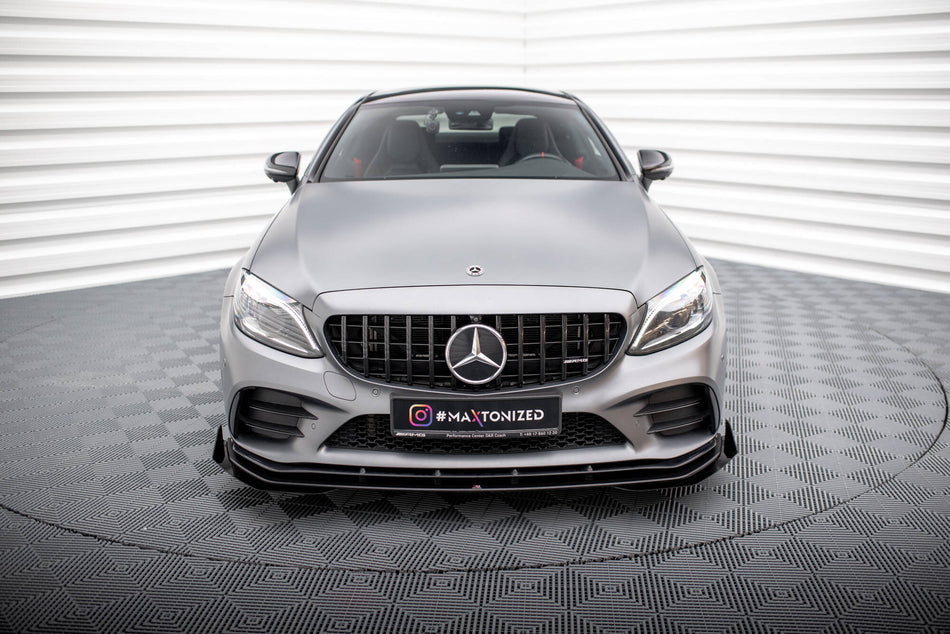 Street Pro Frontspoiler Lippe Flaps + Flaps Mercedes-AMG C43 Coupe / Cabrio C205 Facelift / A205 Facelift