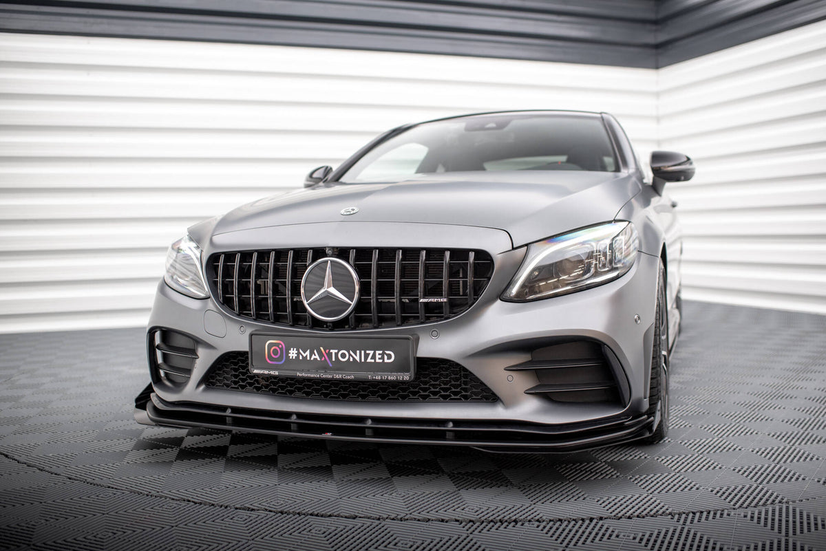Street Pro Frontspoiler Lippe Flaps + Flaps Mercedes-AMG C43 Coupe / Cabrio C205 Facelift / A205 Facelift