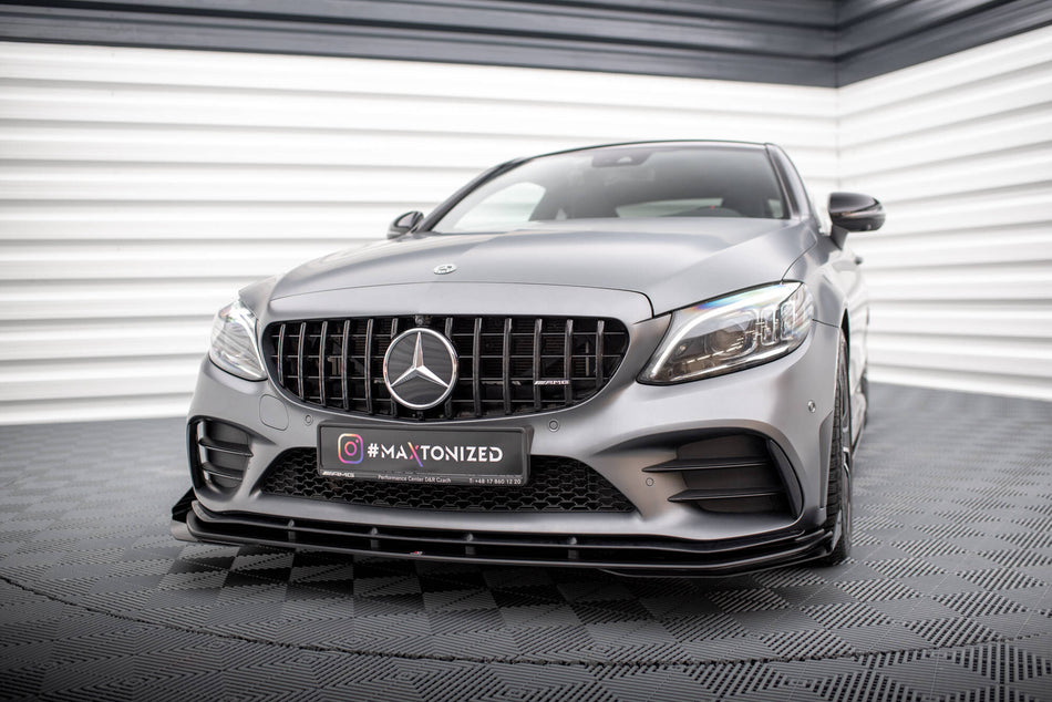 Street Pro Frontspoiler Lippe Flaps + Flaps Mercedes-AMG C43 Coupe / Cabrio C205 Facelift / A205 Facelift