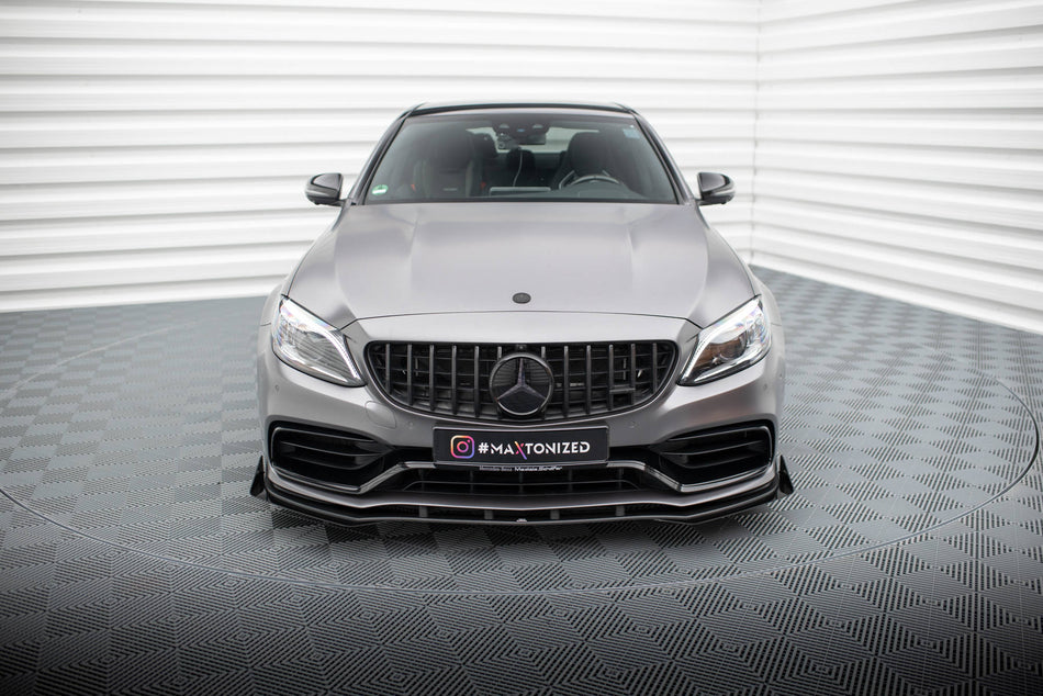 Street Pro Frontspoiler Lippe Flaps + Flaps Mercedes-AMG C63 Sedan / Estate W205 Facelift