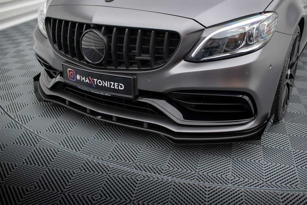 Street Pro Frontspoiler Lippe Flaps + Flaps Mercedes-AMG C63 Sedan / Estate W205 Facelift