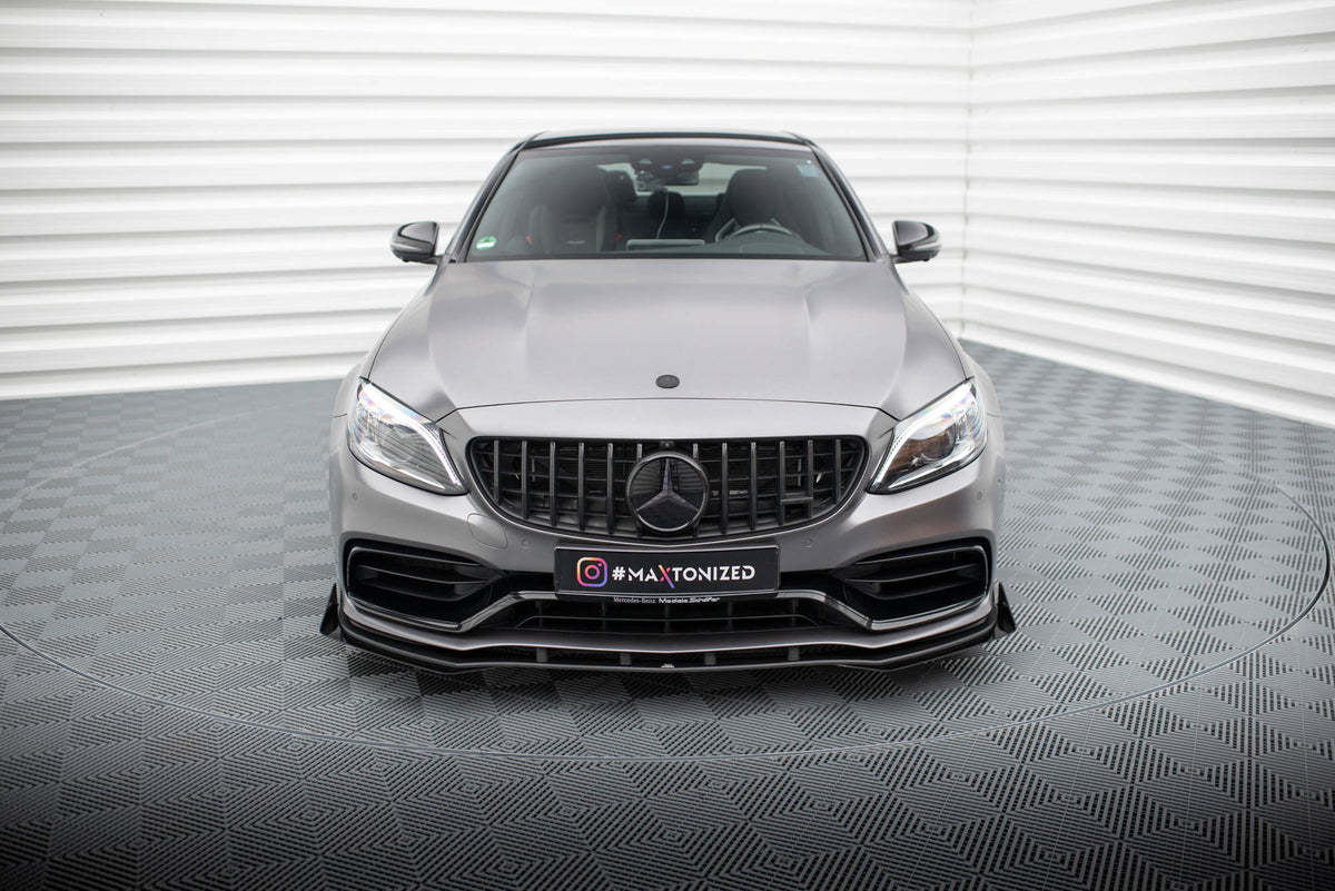 Street Pro Frontspoiler Lippe Flaps + Flaps Mercedes-AMG C63 Sedan / Estate W205 Facelift