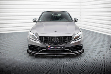 Street Pro Frontspoiler Lippe Flaps + Flaps Mercedes-AMG C63 Sedan / Estate W205 Facelift