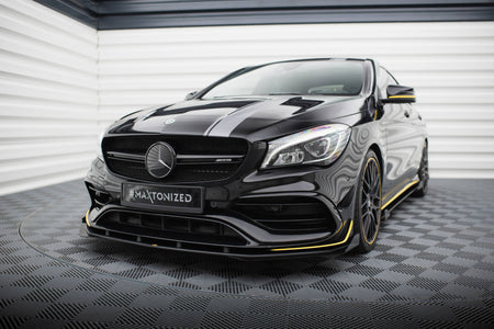 Street Pro Frontspoiler Lippe Flaps + Flaps Mercedes-AMG CLA 45 Aero C117 Facelift