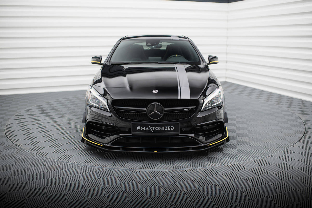 Street Pro Frontspoiler Lippe Flaps + Flaps Mercedes-AMG CLA 45 Aero C117 Facelift