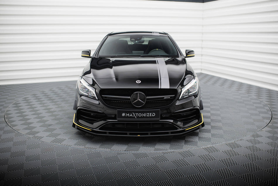Street Pro Frontspoiler Lippe Flaps + Flaps Mercedes-AMG CLA 45 Aero C117 Facelift