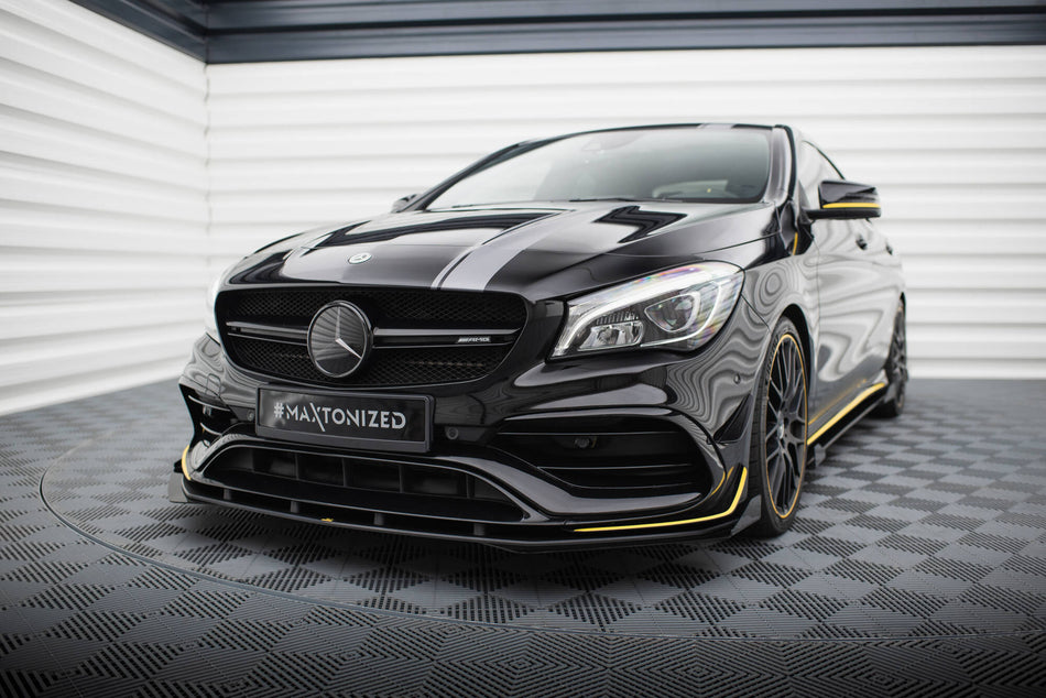 Street Pro Frontspoiler Lippe Flaps + Flaps Mercedes-AMG CLA 45 Aero C117 Facelift