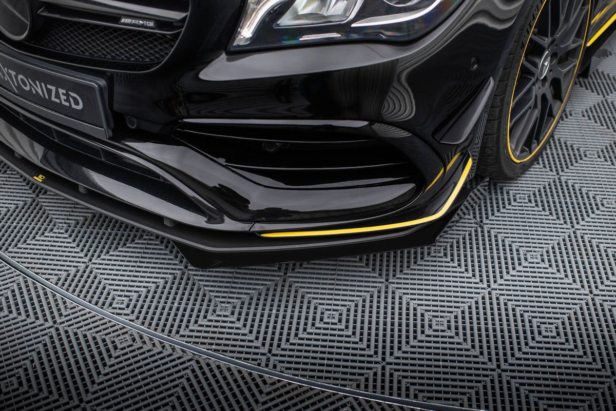 Street Pro Frontspoiler Lippe Flaps + Flaps Mercedes-AMG CLA 45 Aero C117 Facelift