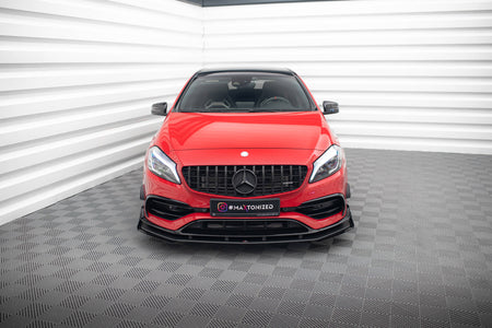 Street Pro Frontspoiler Lippe Flaps + Flaps Mercedes-Benz A 45 AMG Aero W176 Facelift