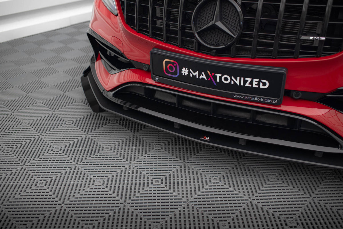 Street Pro Frontspoiler Lippe Flaps + Flaps Mercedes-Benz A 45 AMG Aero W176 Facelift