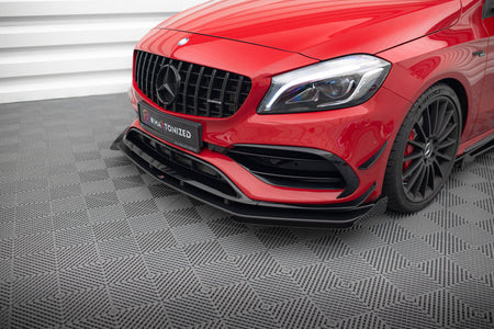 Street Pro Frontspoiler Lippe Flaps + Flaps Mercedes-Benz A 45 AMG Aero W176 Facelift