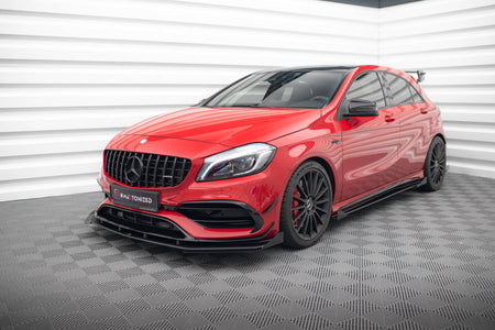 Street Pro Frontspoiler Lippe Flaps + Flaps Mercedes-Benz A 45 AMG Aero W176 Facelift