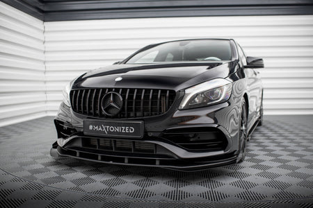 Street Pro Frontspoiler Lippe Flaps + Flaps Mercedes-Benz A AMG-Line W176 Facelift
