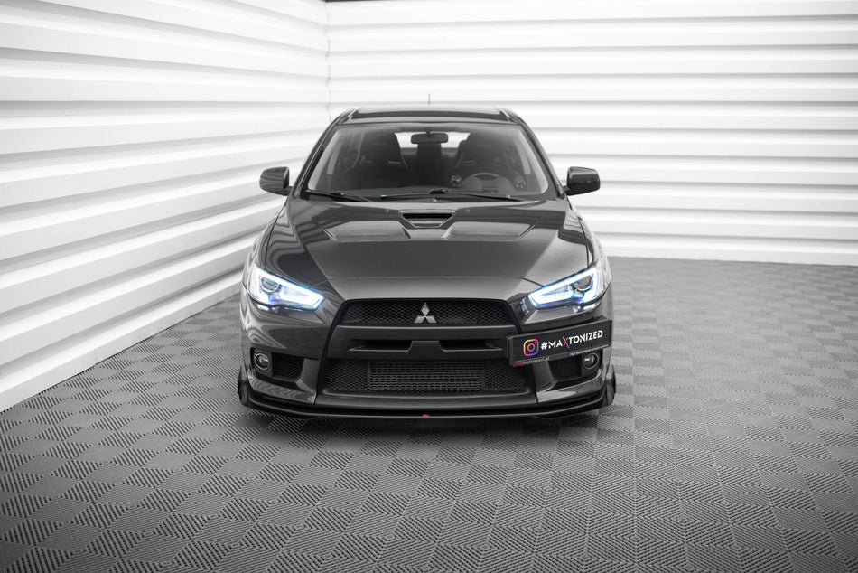 Street Pro Frontspoiler Lippe Flaps + Flaps Mitsubishi Lancer EVO X
