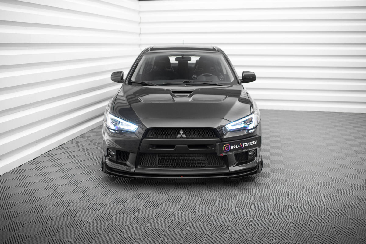 Street Pro Frontspoiler Lippe Flaps + Flaps Mitsubishi Lancer EVO X