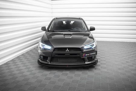 Street Pro Frontspoiler Lippe Flaps + Flaps Mitsubishi Lancer EVO X