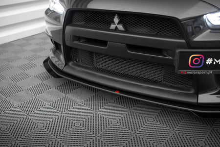 Street Pro Frontspoiler Lippe Flaps + Flaps Mitsubishi Lancer EVO X