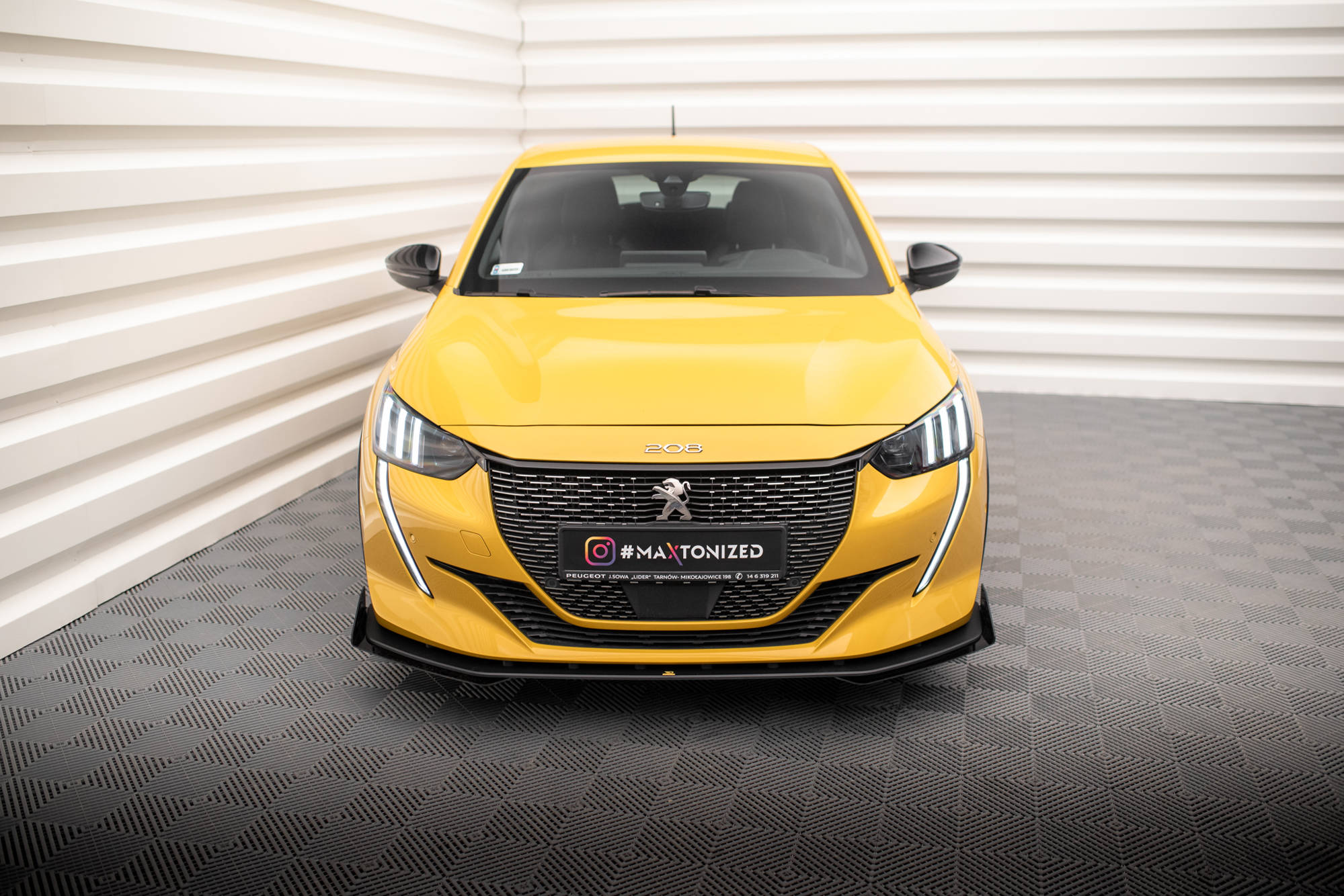 Street Pro Frontspoiler Lippe Flaps + Flaps Peugeot 208 GT MK2