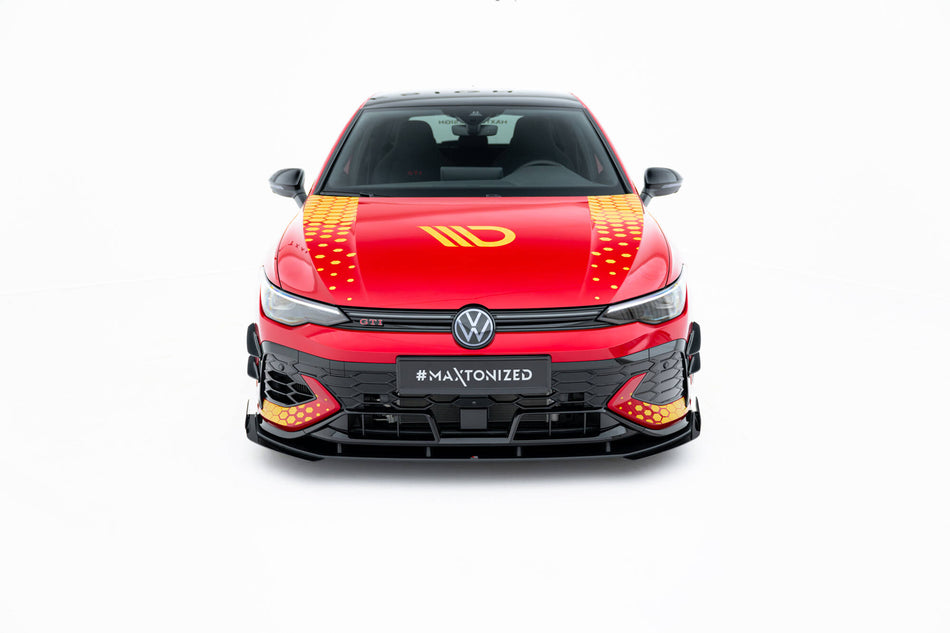 Street Pro Frontspoiler Lippe Flaps + Flaps Volkswagen Golf GTI Clubsport MK8 Facelift