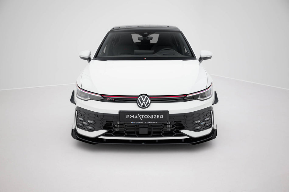 Street Pro Frontspoiler Lippe Flaps Volkswagen Golf GTI / GTE / R-Line MK8 Facelift