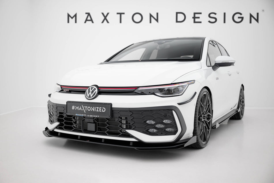 Street Pro Frontspoiler Lippe Flaps Volkswagen Golf GTI / GTE / R-Line MK8 Facelift