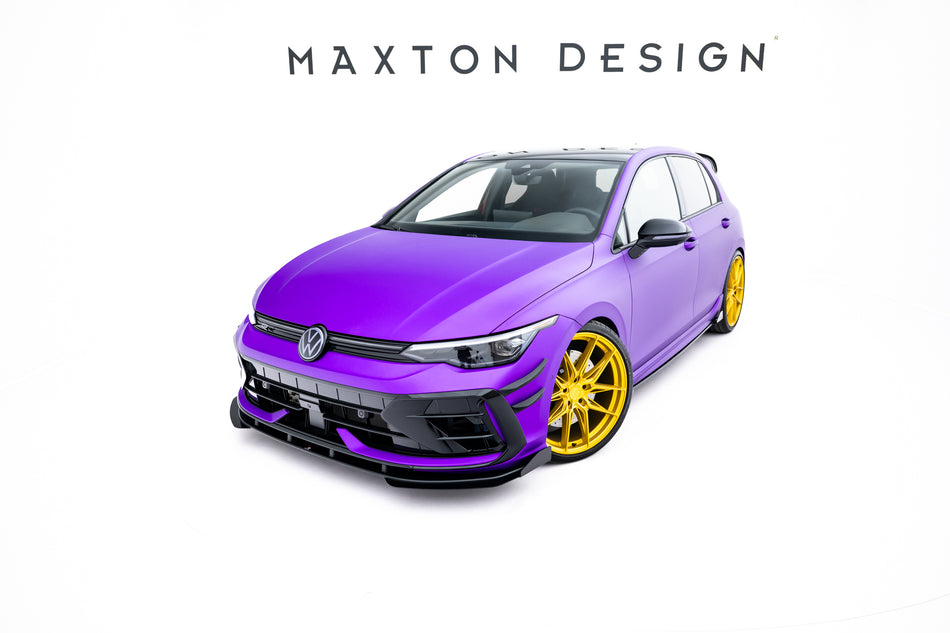 Street Pro Frontspoiler Lippe Flaps + Flaps Volkswagen Golf R Hatchback MK8 Facelift