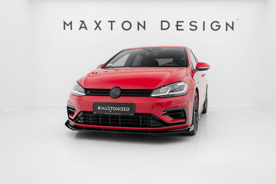 Street Pro Frontspoiler Lippe Flaps Volkswagen Golf R / R-Line MK7 Facelift