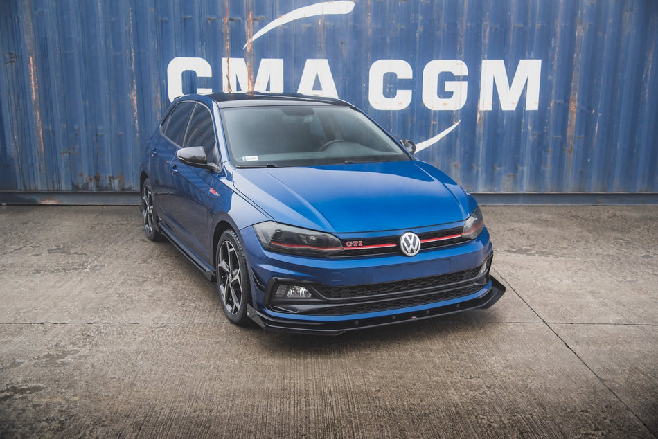 Street Pro Frontspoiler Lippe Flaps Volkswagen Polo GTI MK6