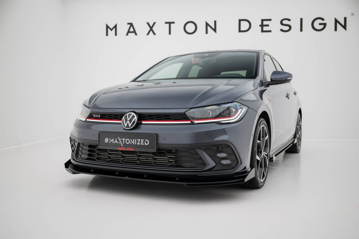 Street Pro Frontspoiler Lippe Flaps Volkswagen Polo GTI MK6 Facelift