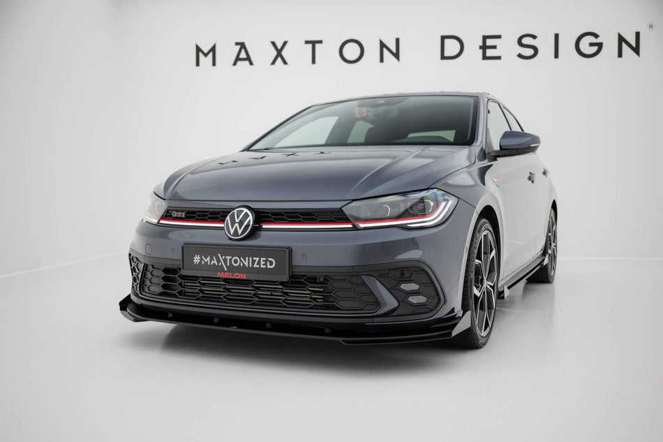 Street Pro Frontspoiler Lippe Flaps Volkswagen Polo GTI MK6 Facelift