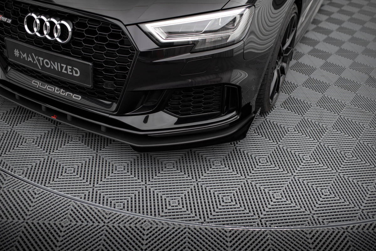 Street Pro Frontspoiler Lippe Flaps V.1 + Flaps Audi RS3 Sedan 8V Facelift