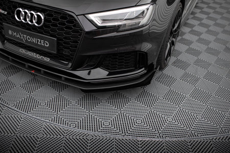 Street Pro Frontspoiler Lippe Flaps V.1 + Flaps Audi RS3 Sedan 8V Facelift
