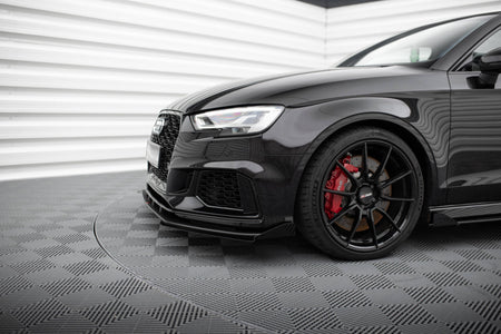 Street Pro Frontspoiler Lippe Flaps V.1 + Flaps Audi RS3 Sedan 8V Facelift
