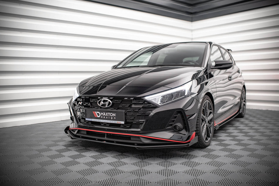 Street Pro Frontspoiler Lippe Flaps V.1 + Flaps Hyundai I20 N MK3