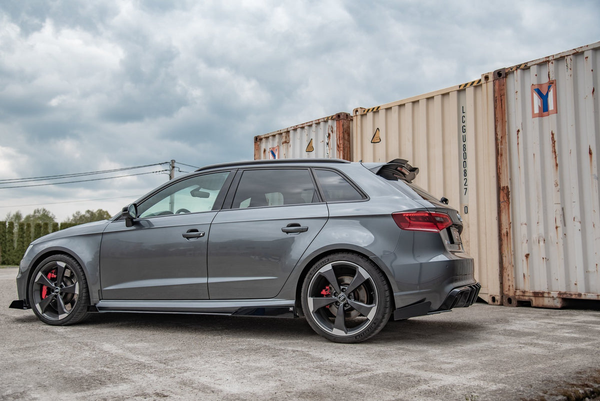 Street Pro Heckdiffusor Seite + Flaps Audi RS3 8V Sportback