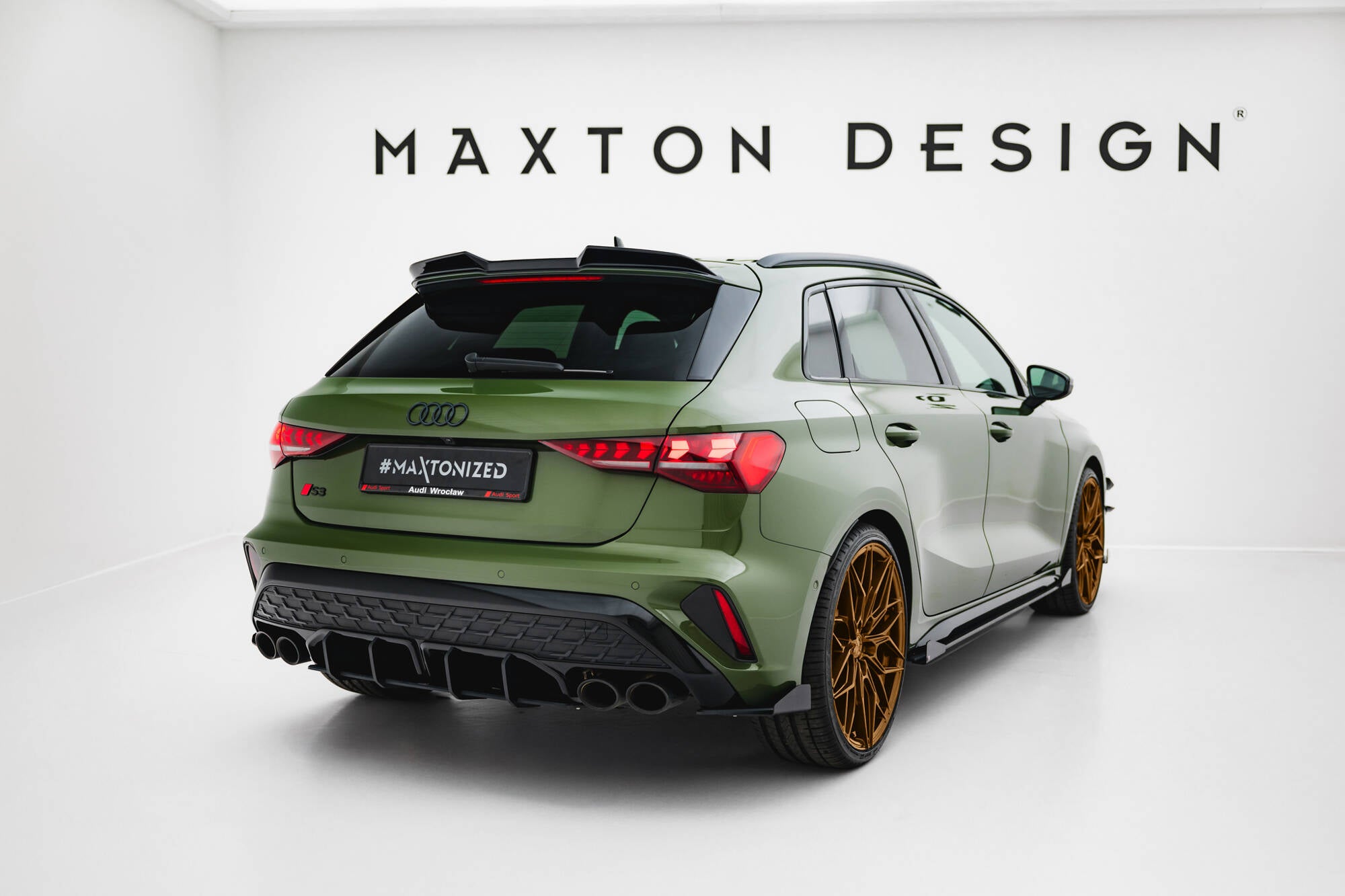 Street Pro Heckdiffusor Seite + Flaps Audi S3 Sportback 8Y Facelift