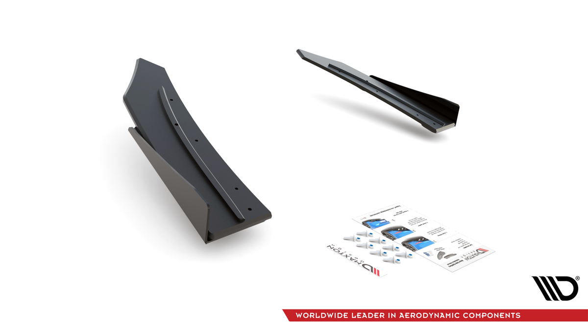 Street Pro Heckdiffusor Seite + Flaps Mercedes-AMG C43 Coupe C205
