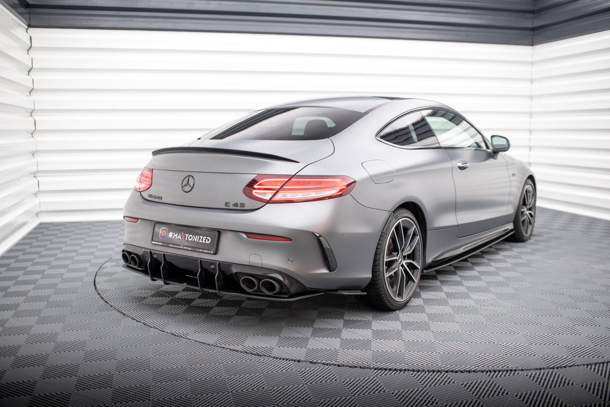 Street Pro Heckdiffusor Seite Mercedes-AMG C43 Coupe / Cabrio C205 Facelift / A205 Facelift