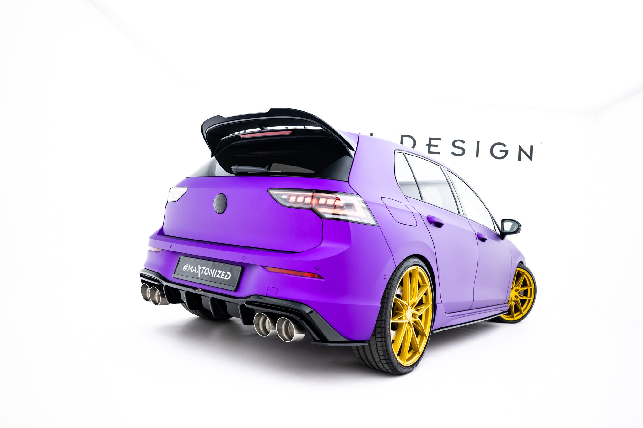 Street Pro Heckdiffusor Seite V.2 Volkswagen Golf R Hatchback MK8 / MK8 Facelift