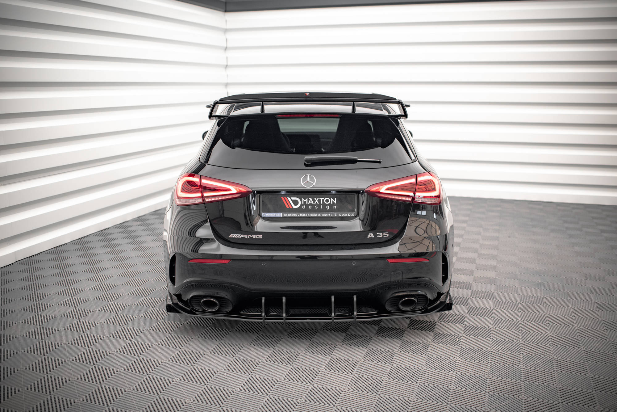 Racing Heckdiffusor + Flaps Mercedes A35 AMG Hatchback Aero Pack W177