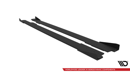 Street Pro Seitenschweller + Flaps Audi A5 / A5 S-Line / S5 Coupe / Cabrio 8T / 8T Facelift